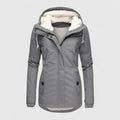Women's Sherpa-Lined Hooded Longline Coat With Patch Pockets