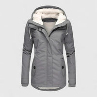 Violet | Women's Sherpa-Lined Hooded Longline Autumn Coat