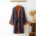 Kimono-style dressing gown, product still life