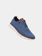 Men's knit oxford style trainers with a lightweight sole, front view