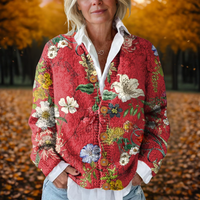 Daisy | Women's Vintage Floral Knitted Cardigan for Autumn