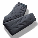 Women's fleece-lined thermal trousers with water-resistant shell in grey