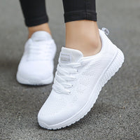 Nola | Women's Lightweight Mesh Walking Trainers with Lace Up Closure
