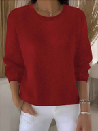 Women's Purple Knitted Autumn Jumper