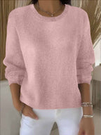 Women's Blue Knitted Autumn Jumper