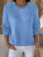 Women's Green Knitted Autumn Jumper