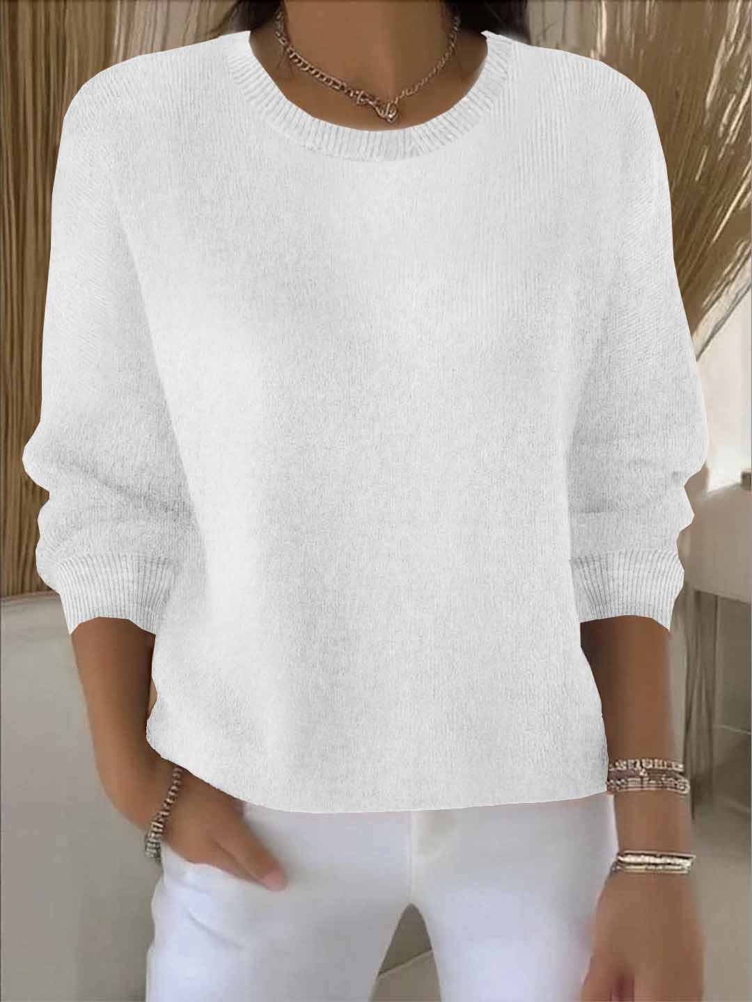 Women's yellow relaxed fit soft knit jumper for cooler days