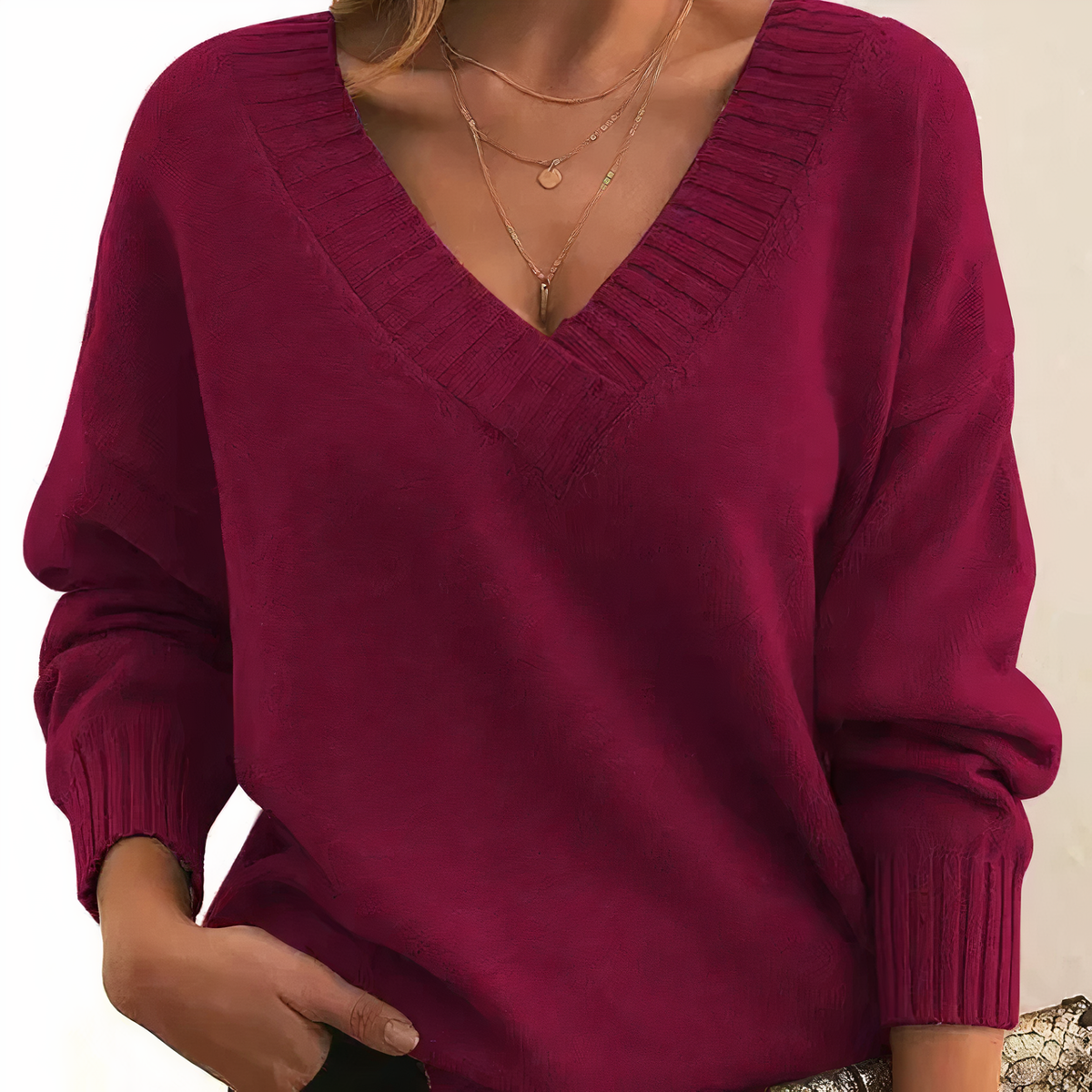 Dark grey cashmere blend crew neck jumper with a soft, warm feel for autumn layering
