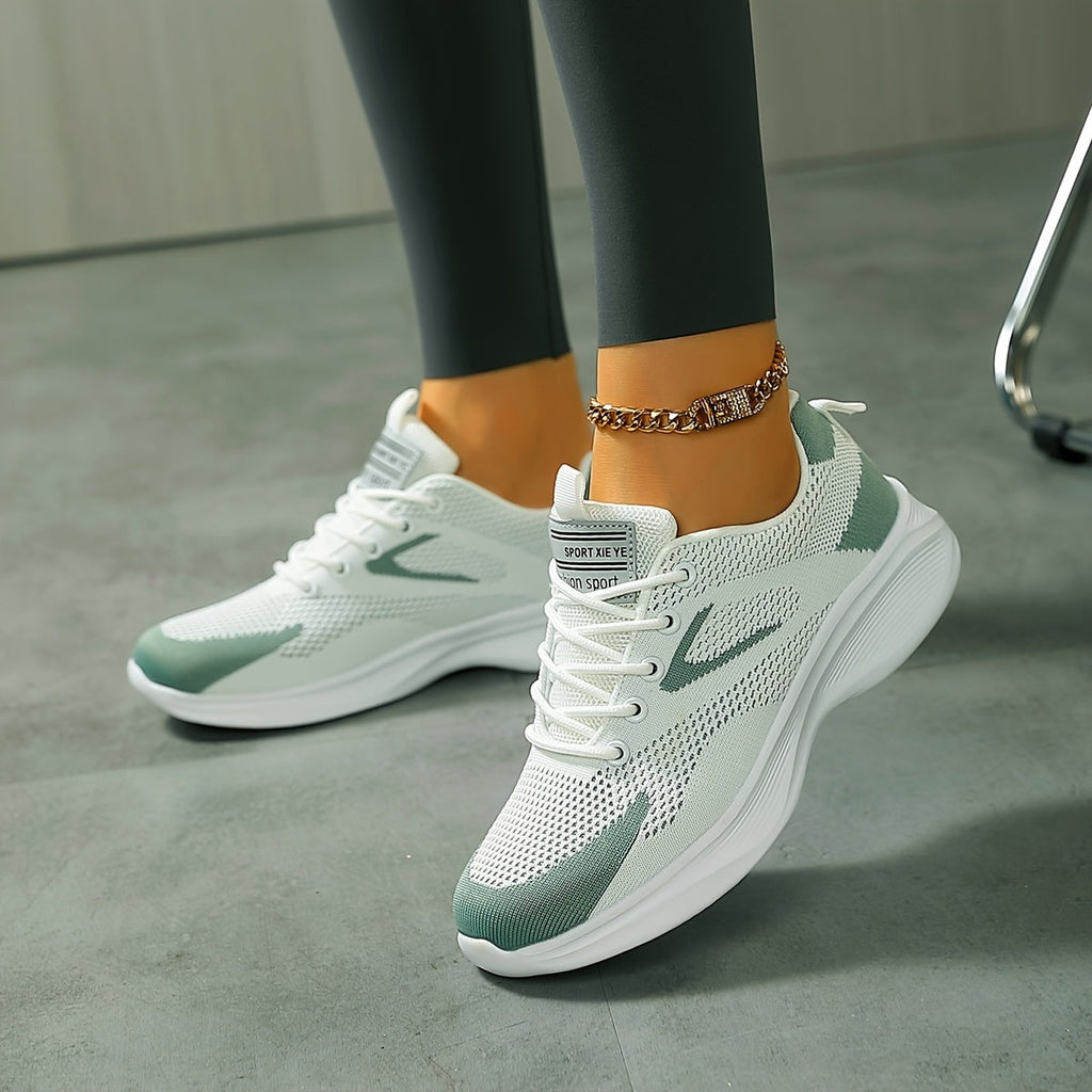 Lightweight everyday trainers with breathable knit upper, product still life