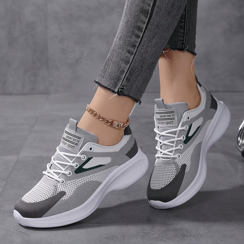 Lightweight everyday trainers with breathable knit upper, product still life