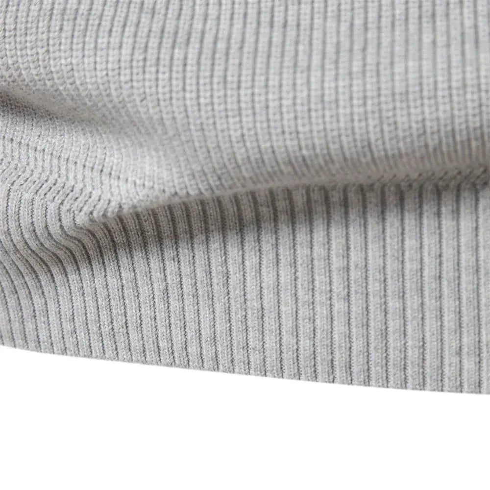 Men's wool blend half zip jumper
