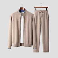 Paddy | Men's Merino Wool Loungewear Set with Zip Jacket and Joggers