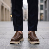 George | Men's Faux Leather Slip-On Loafers for Smart-Casual Autumn Style