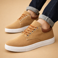 Daniel | Men's Canvas Trainers with Breathable Lace-Up Low-Top Design