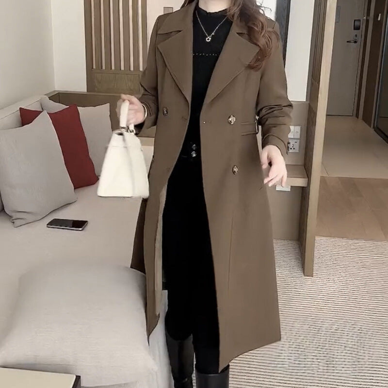 Women's Notch Lapel Trench Coat