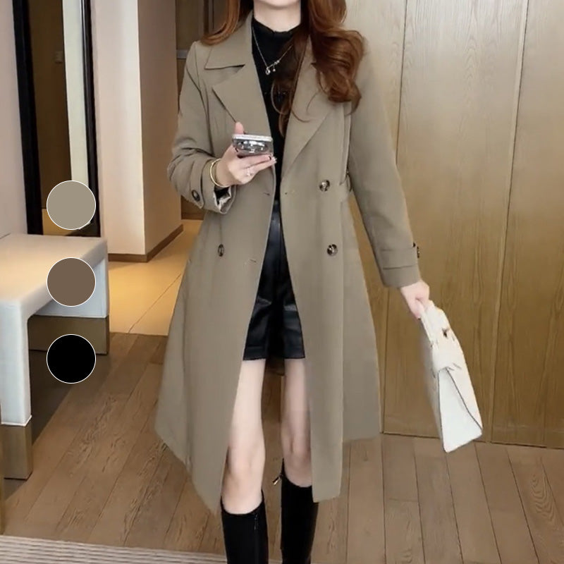 Women's Notch Lapel Trench Coat