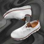 Men's comfort walking shoes with cushioned sole, product still life