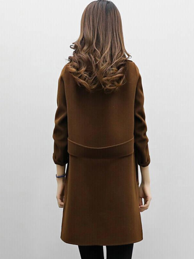 Women's Longline Double-Breasted Coat