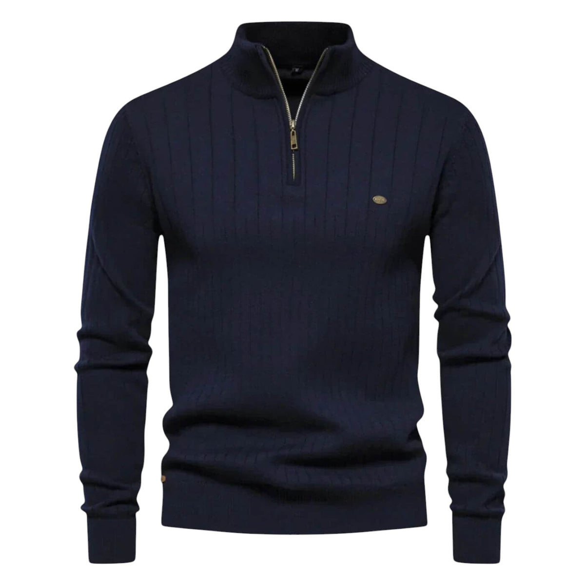Men's blue soft knitted jumper for everyday autumn wear