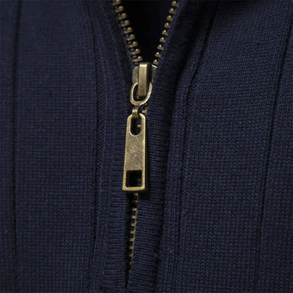 Men's blue soft knitted jumper for everyday autumn wear