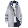Women's Light Grey Longline Zip-Up Hoodie for Autumn Layering