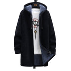 Women's Black Longline Zip-Up Hoodie for Cosy Autumn Layering