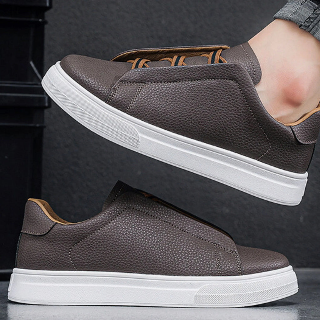 Slip-on trainers, product still life