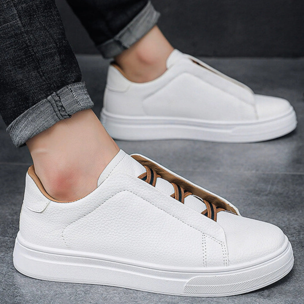 Slip-on trainers, product still life