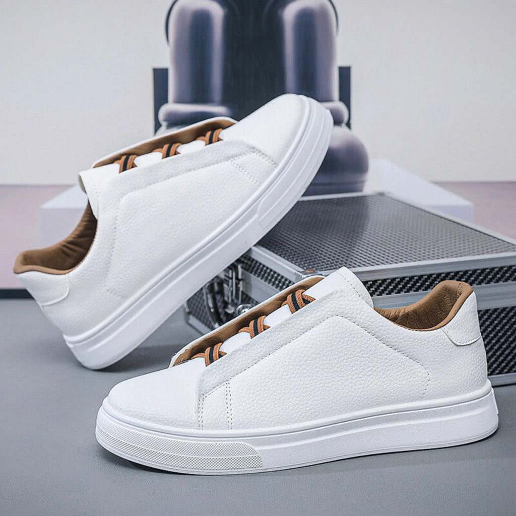 Slip-on trainers, product still life