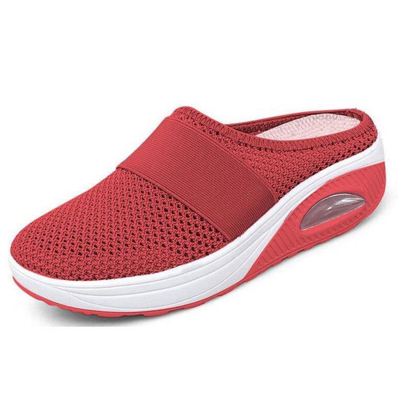 Breathable slip-on comfort sandals, product still life
