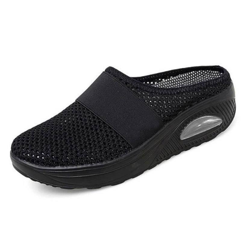 Breathable slip-on comfort sandals, product still life
