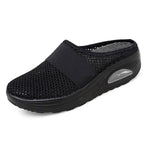 Breathable slip-on comfort sandals, product still life