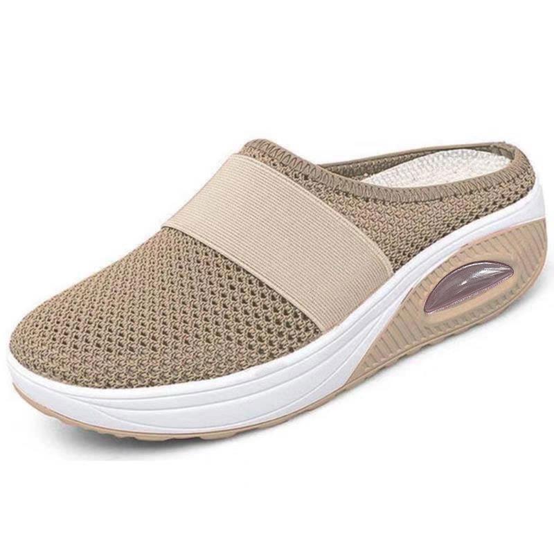 Breathable slip-on comfort sandals, product still life