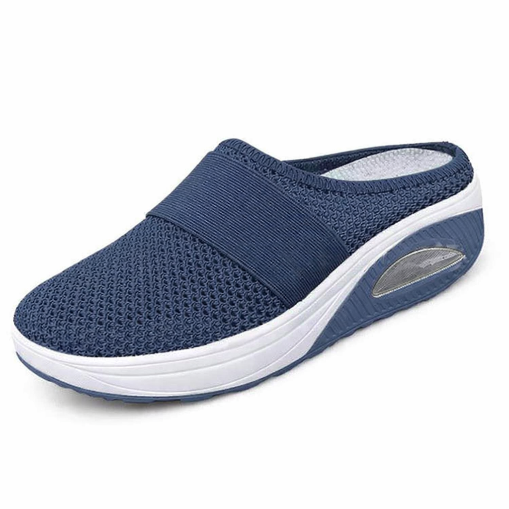 Breathable slip-on comfort sandals, product still life