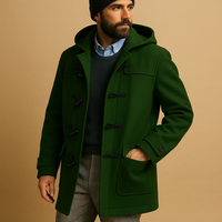 Miles | Men's Tailored Zip-Front Longline Overcoat with Pockets for Autumn