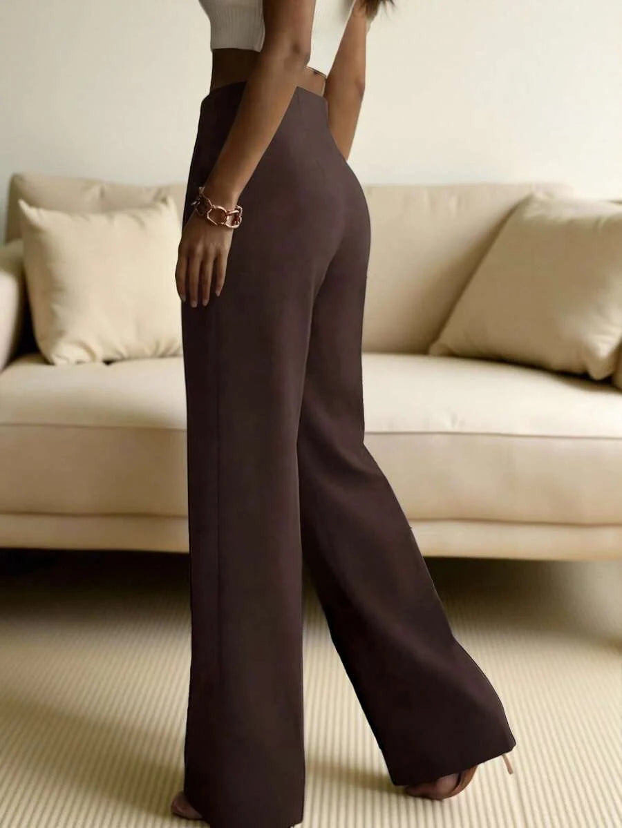 Women's tailored wide leg trousers