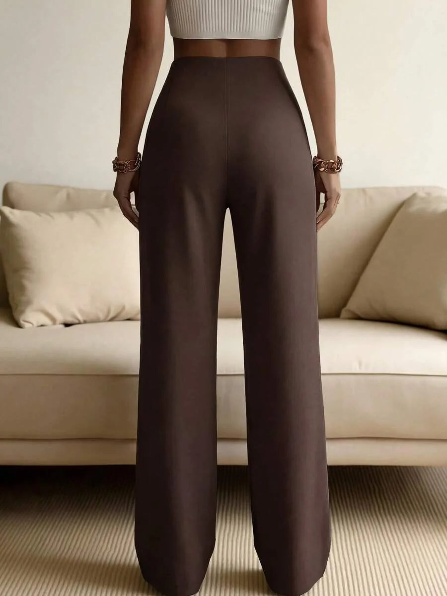 Women's tailored wide leg trousers