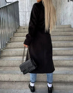 Women's long double breasted coat