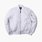 Unisex red bomber jacket in a classic street-style silhouette