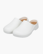 Slip-on comfort clogs, product still life