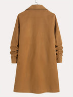Tailored longline coat, product still life