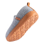 Fleece-lined slippers with cushioned footbed and hard outsole, product still life