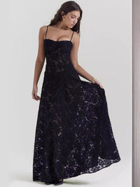 Florence | Women's Floral Lace Maxi Dress for Wedding Guests