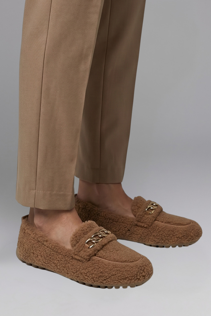 Slip-on loafers for everyday winter wear, product still life