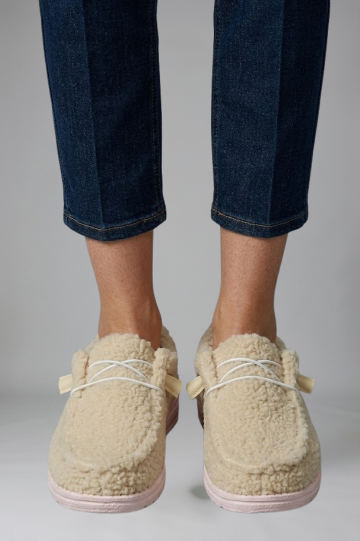 Slip-on loafers, side view