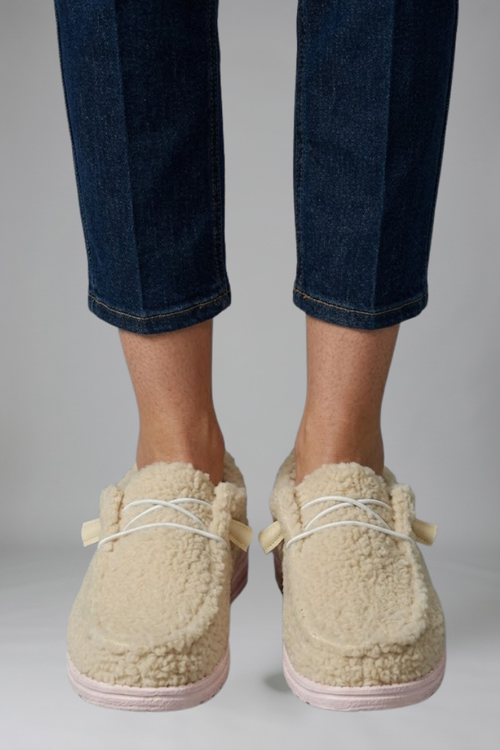 Slip-on loafers, side view
