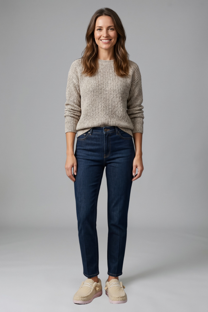 Slip-on loafers, back view