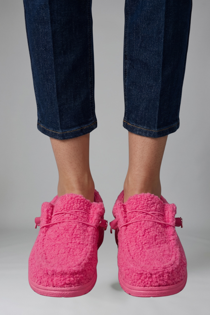 Slip-on loafers, sole tread pattern close-up