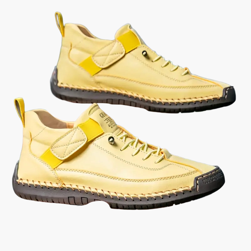 Women's beige wide fit chunky trainers with a cushioned sole