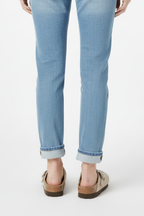 Beige slippers with wide straps and moulded footbed